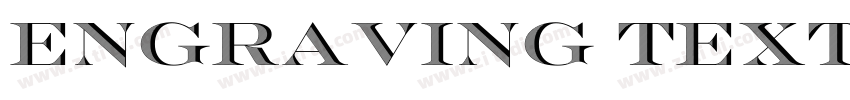 ENGRAVING TEXT字体转换